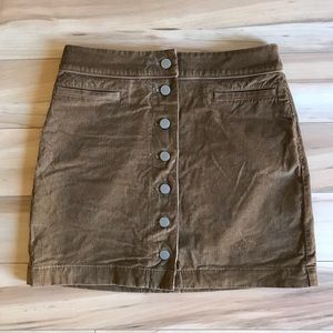Aritzia corduroy mini skirt